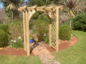 Rose Arch Pergola in Torbay The Coastal Garden Company | Creating Stunning Gardens in Torbay