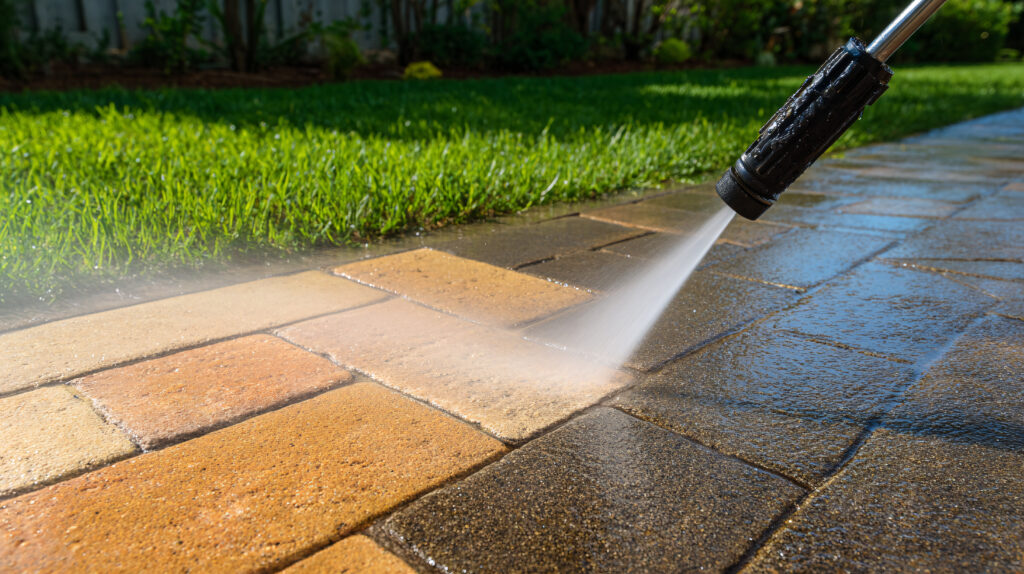 Pressure Washing Brick Pavers A Guide to Cleaning Outdoor Surfaces and Maintaining Your Home Pressure Washing & Exterior Cleaning in Torbay | The Coastal Gardening Company | Torbay Gardening & Landscaping
